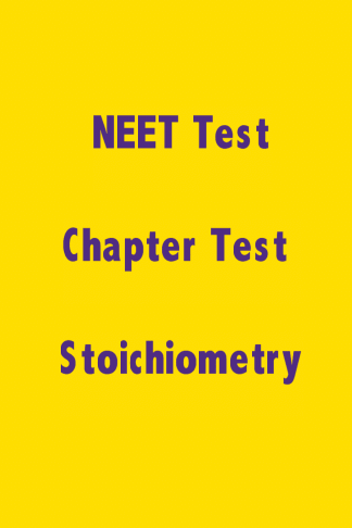 NEET Stoichiometry Test
